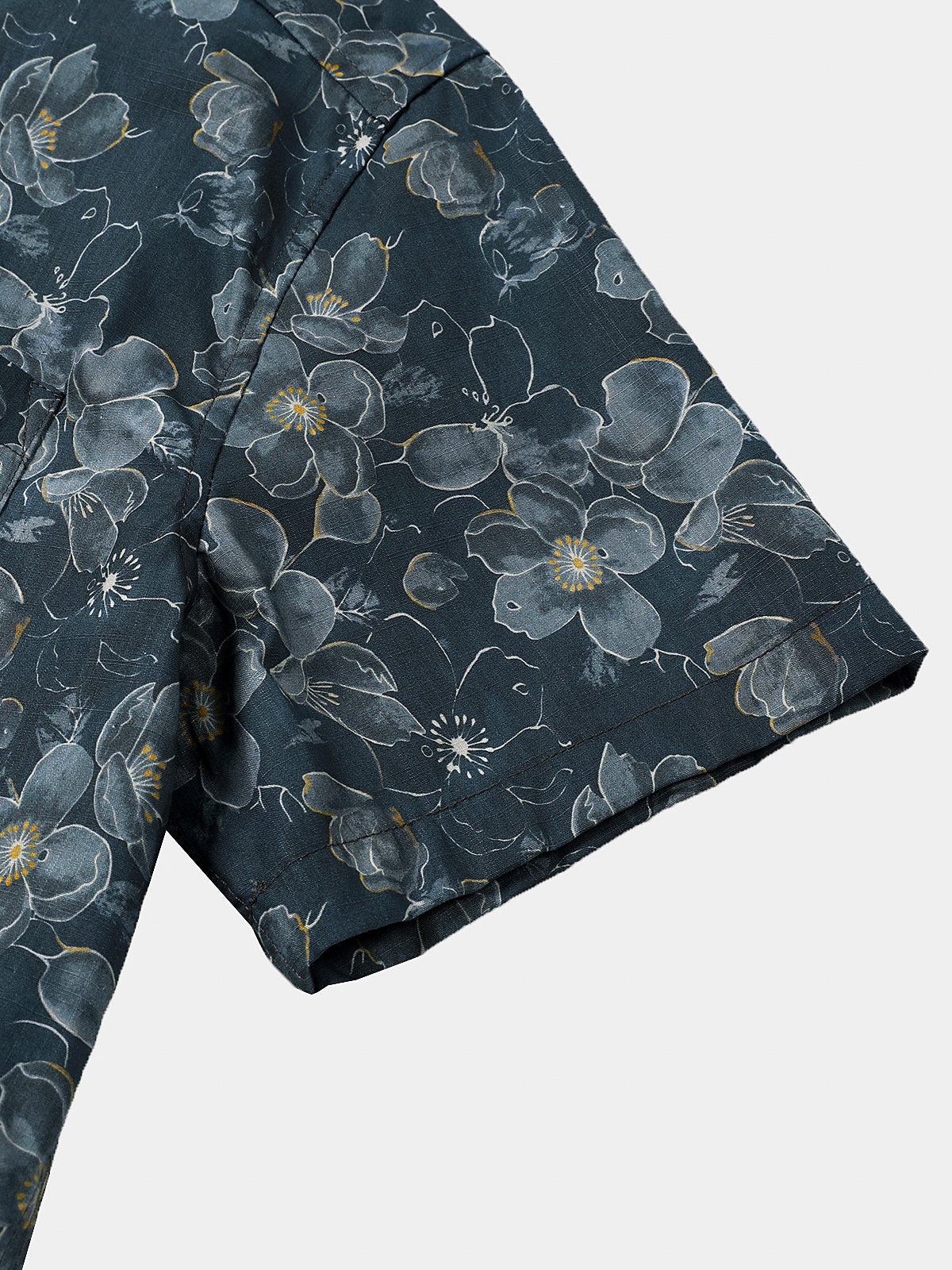 Boho Floral Short-Sleeve Shirt