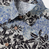 Bohemian Retro Island Botanical Short Sleeve Shirt