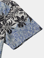 Bohemian Retro Island Botanical Short Sleeve Shirt