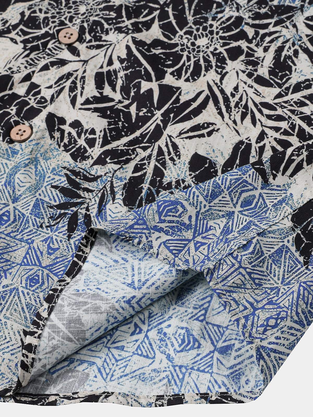 Bohemian Retro Island Botanical Short Sleeve Shirt