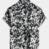 Relaxed Floral Print Summer Beach Style Short Sleeve Shirt