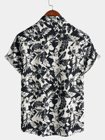 Relaxed Floral Print Summer Beach Style Short Sleeve Shirt