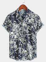 Breathable Seaside Vacation Style Short Sleeve Shirt