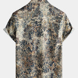 Retro Vacation Style Breathable Short Sleeve Shirt