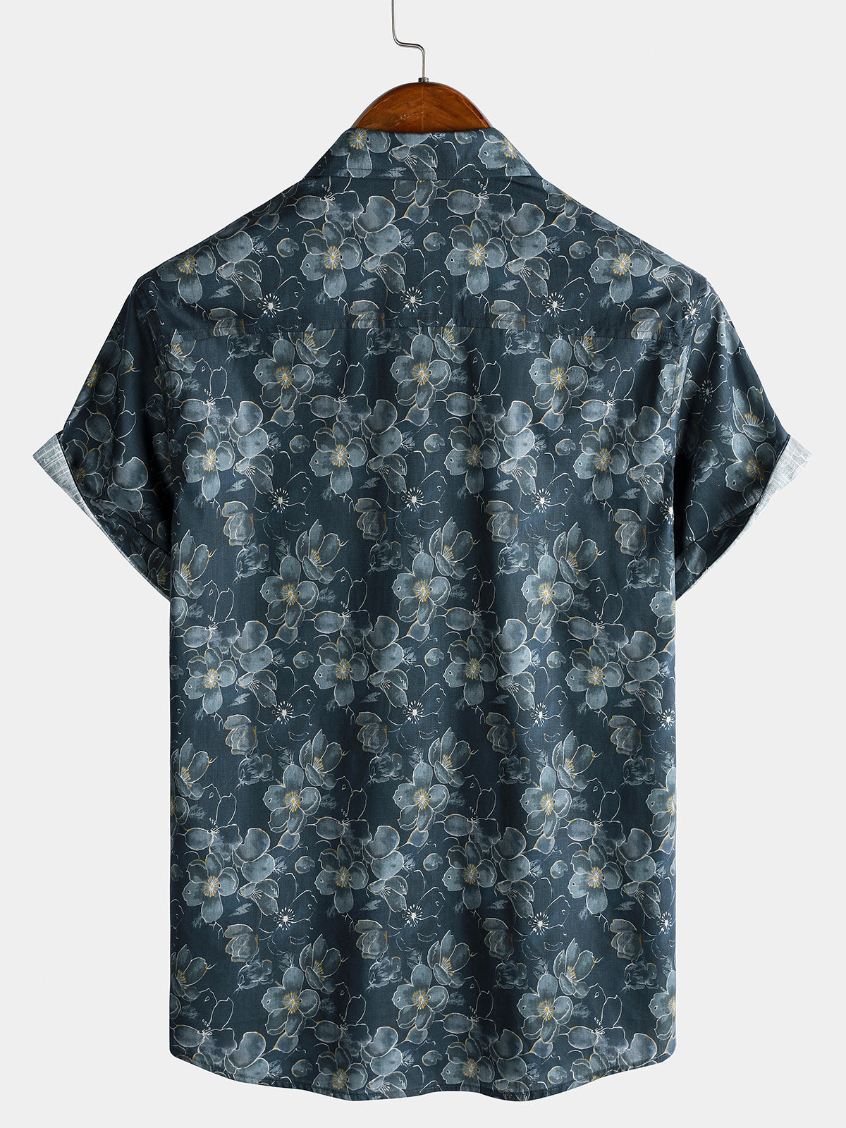 Boho Floral Short-Sleeve Shirt