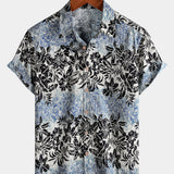 Bohemian Retro Island Botanical Short Sleeve Shirt