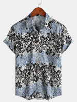 Bohemian Retro Island Botanical Short Sleeve Shirt