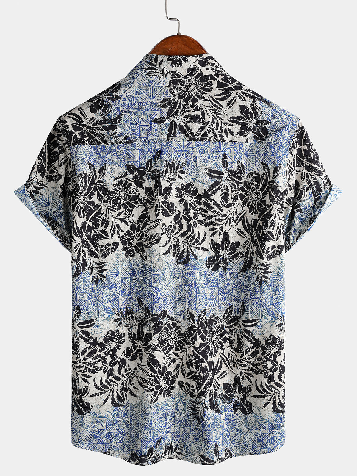Bohemian Retro Island Botanical Short Sleeve Shirt