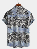 Bohemian Retro Island Botanical Short Sleeve Shirt