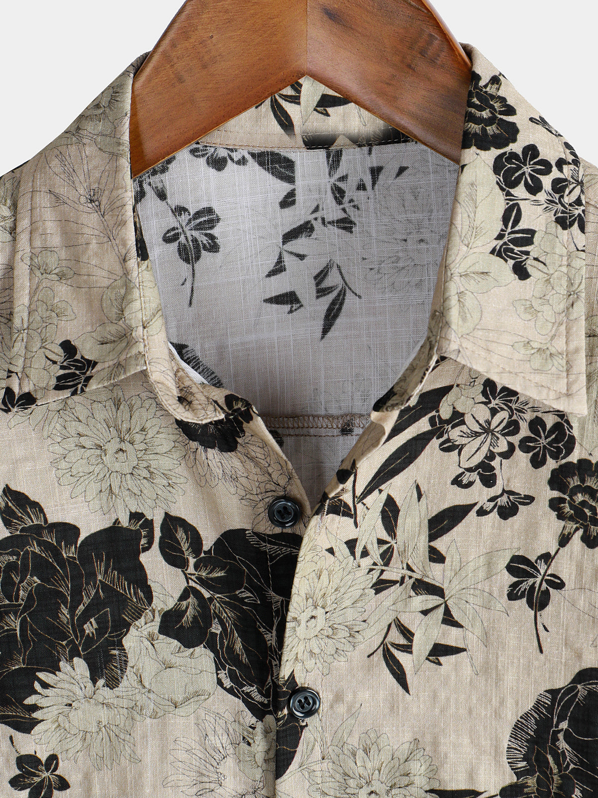 Vintage Floral Leisure Shirt, Short Sleeves