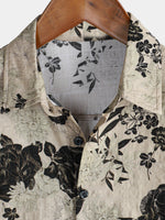 Vintage Floral Leisure Shirt, Short Sleeves