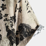 Vintage Floral Leisure Shirt, Short Sleeves