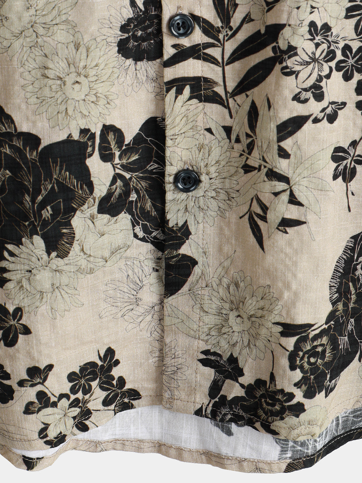 Vintage Floral Leisure Shirt, Short Sleeves