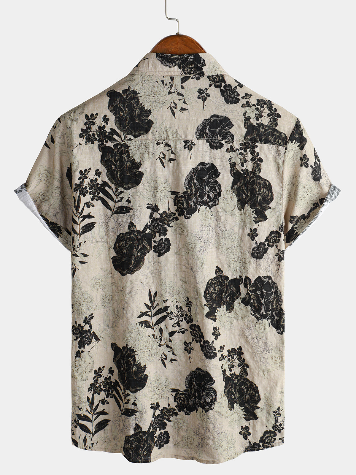 Vintage Floral Leisure Shirt, Short Sleeves