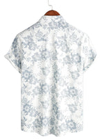 Summer Hawaiian-Style Shirt with Vintage Floral Print for Men