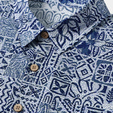 Blue Geometric Vintage Shirt