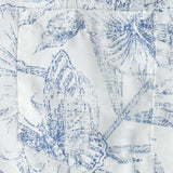 White Hawaiian Short Sleeve Shirt with Retro Floral Print
