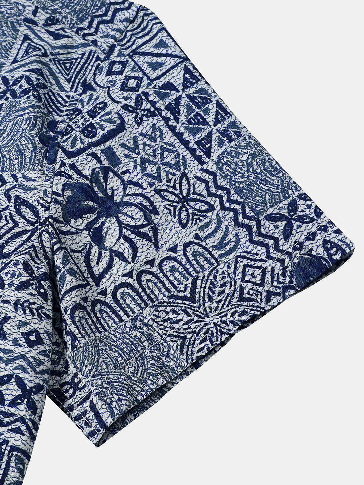 Blue Geometric Vintage Shirt