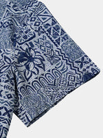 Blue Geometric Vintage Shirt
