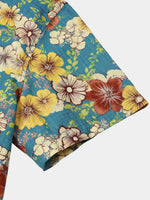 Light Blue Vintage Floral Shirt