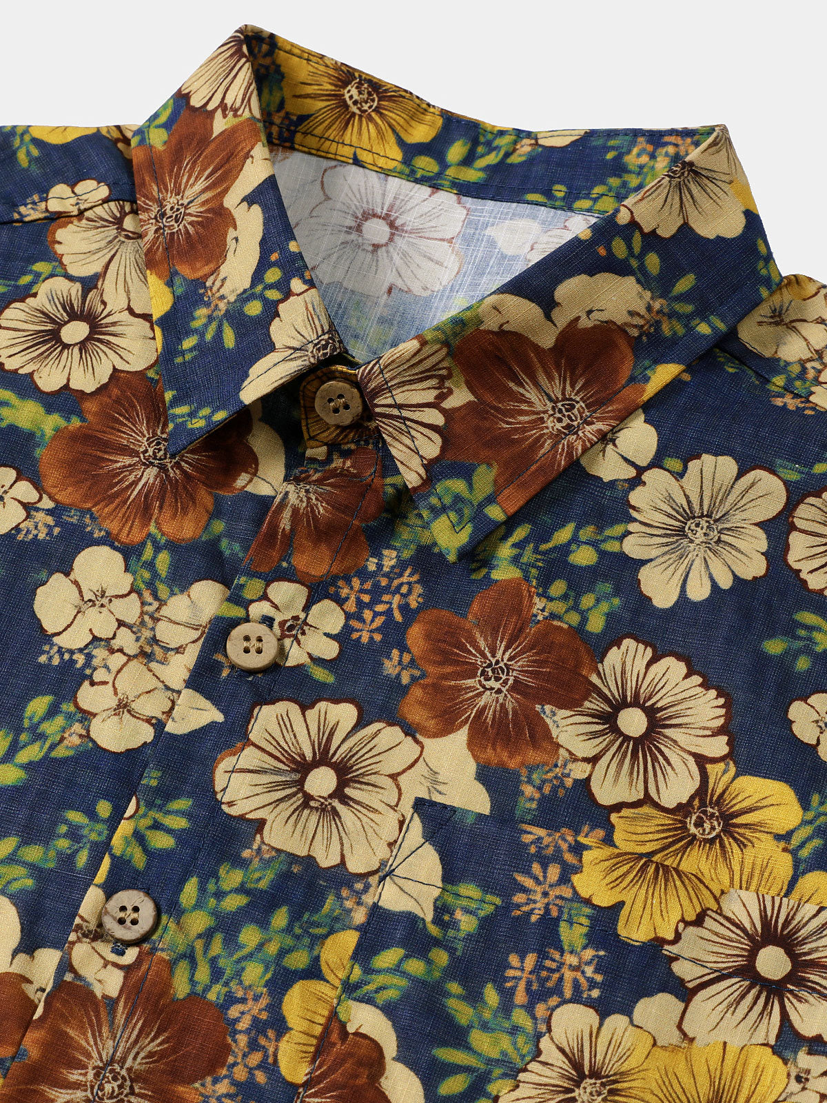 Navy Vintage Floral Shirt