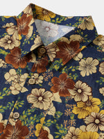 Navy Vintage Floral Shirt