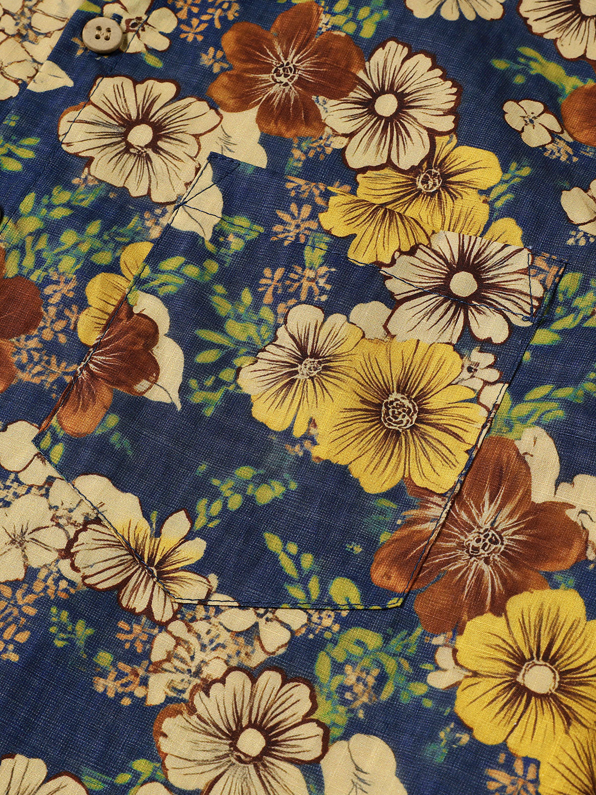 Navy Vintage Floral Shirt