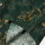 Green and Gold Vintage Botanical Shirt
