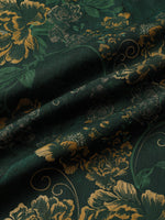 Green and Gold Vintage Botanical Shirt