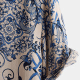 Hawaiian Short-Sleeve Shirt, Floral Motif, Perfect for Beach or Summer