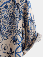 Hawaiian Short-Sleeve Shirt, Floral Motif, Perfect for Beach or Summer