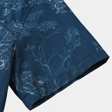 Blue Floral Summer Shirt