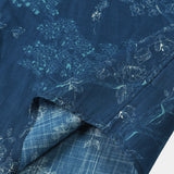 Blue Floral Summer Shirt