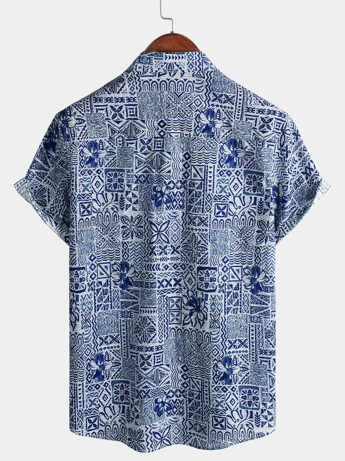 Blue Geometric Vintage Shirt
