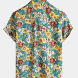 Light Blue Vintage Floral Shirt