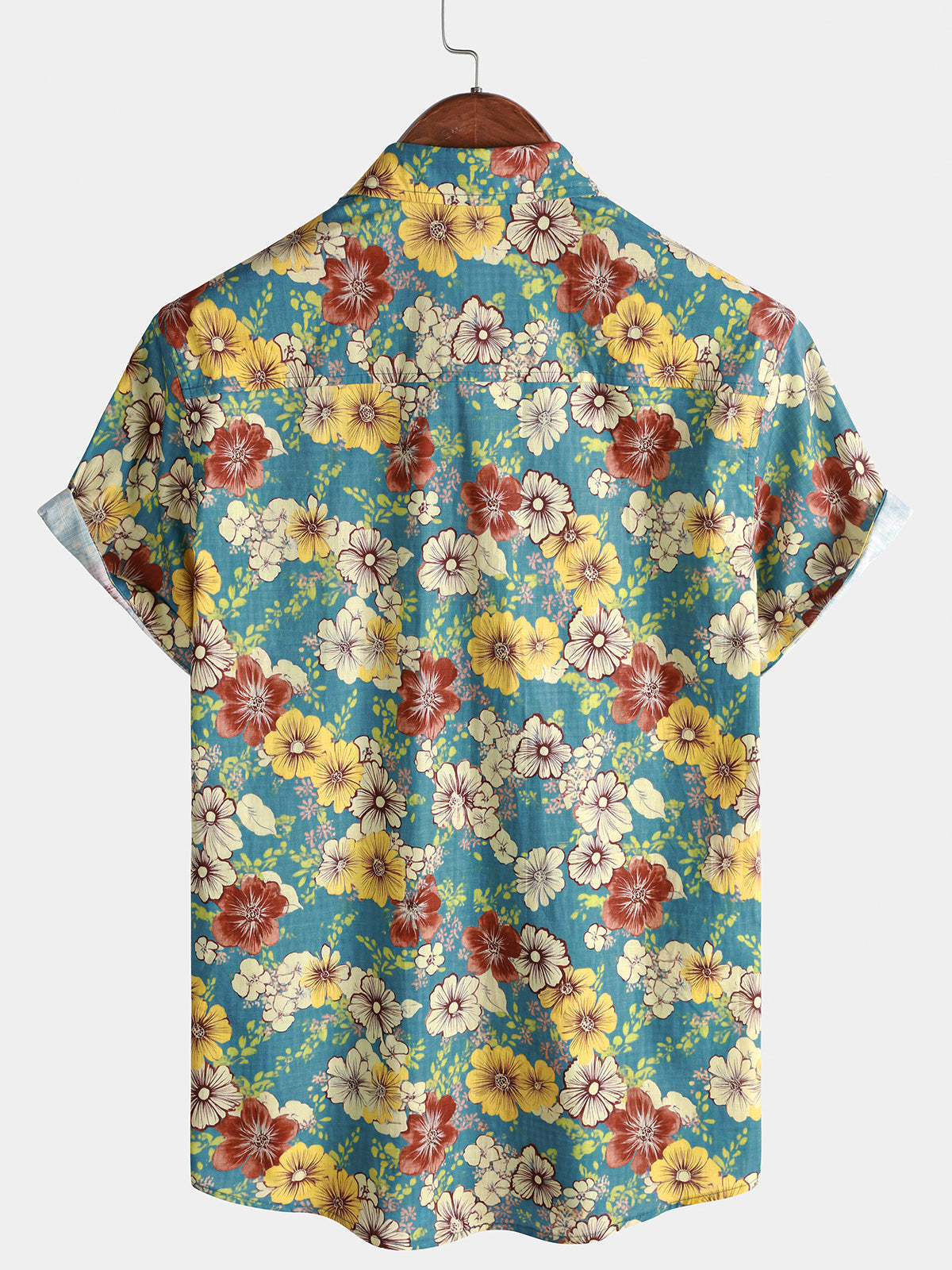 Light Blue Vintage Floral Shirt