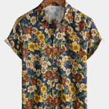 Navy Vintage Floral Shirt