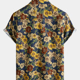 Navy Vintage Floral Shirt