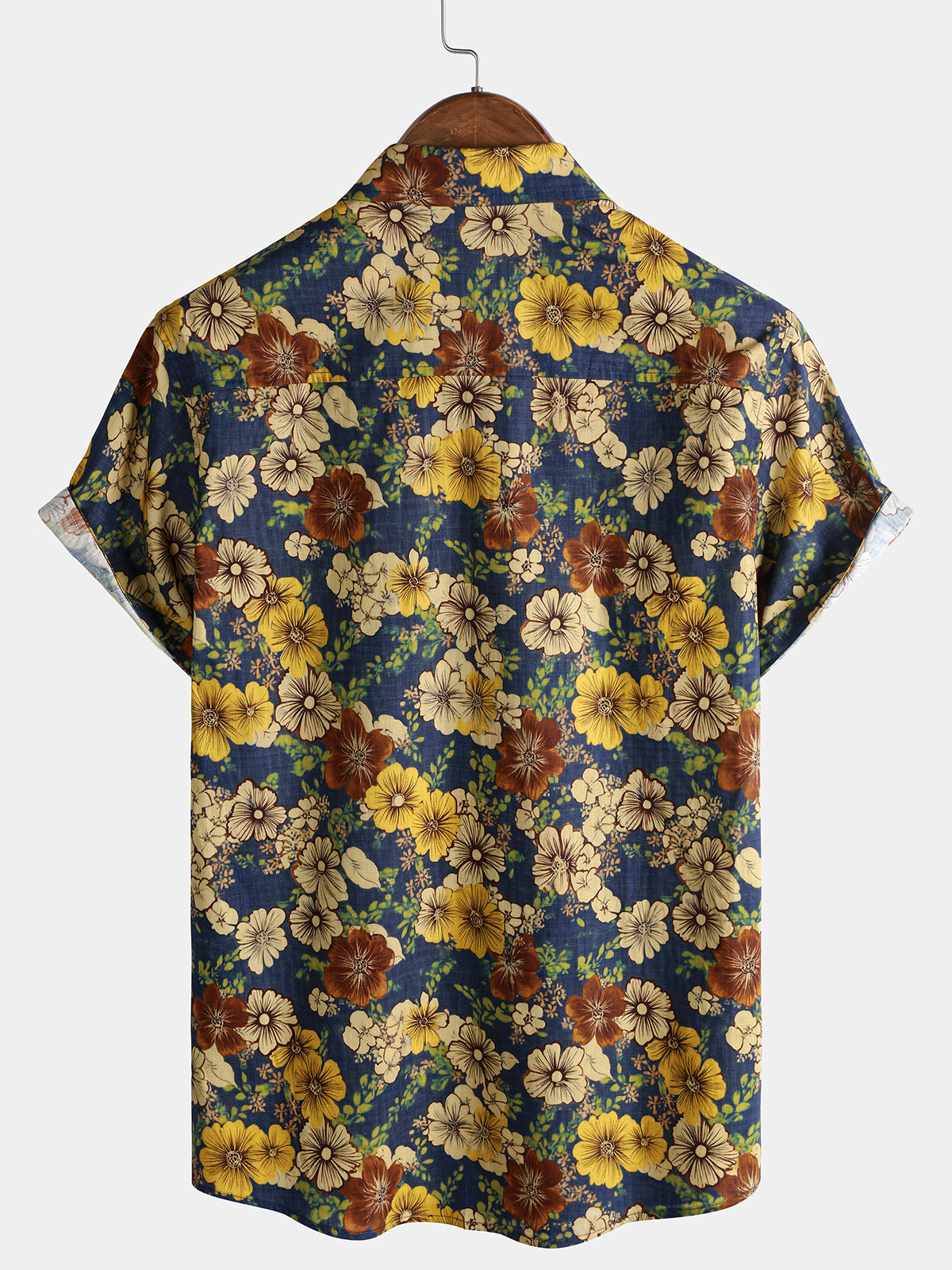 Navy Vintage Floral Shirt