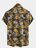 Navy Vintage Floral Shirt