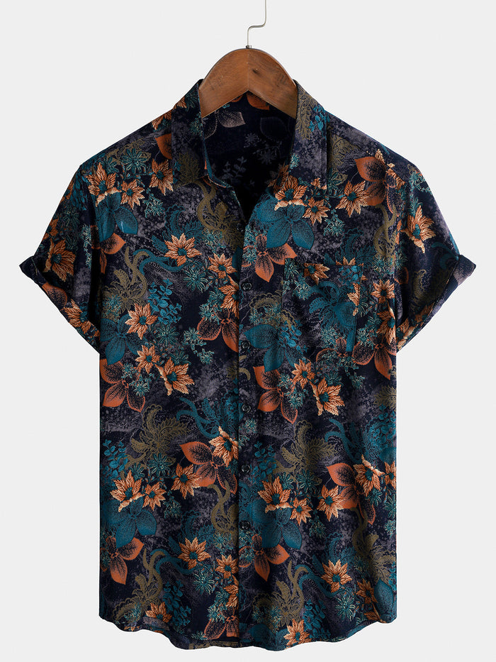 Retro Vintage Floral Shirt