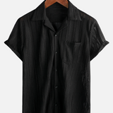 Lace Short-Sleeve Summer Shirt, Casual with Buttons, Perfect for the Beach