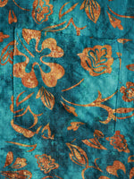 Hawaiian Short-Sleeve Floral Print Shirt with Pocket