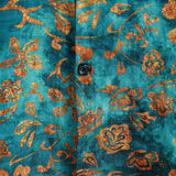Hawaiian Short-Sleeve Floral Print Shirt with Pocket
