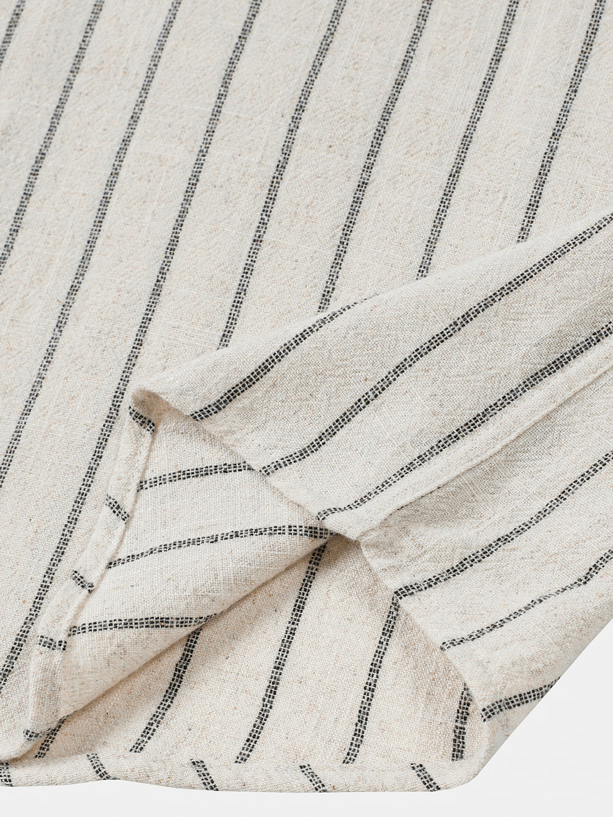 Beige Striped Casual Short Sleeve Shirt