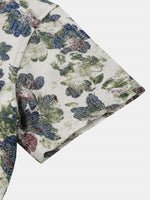 Floral Print Beach Style Short Sleeve Shirt