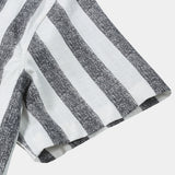 Striped Lightweight Breathable Relaxed Summer Short Sleeve Shirt