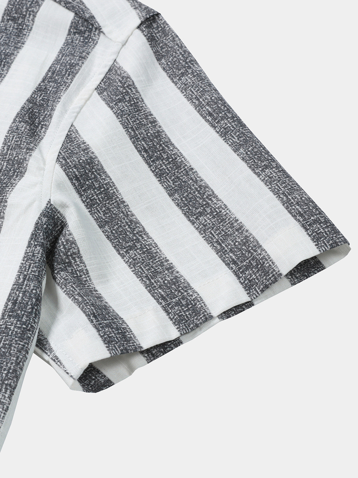 Striped Lightweight Breathable Relaxed Summer Short Sleeve Shirt