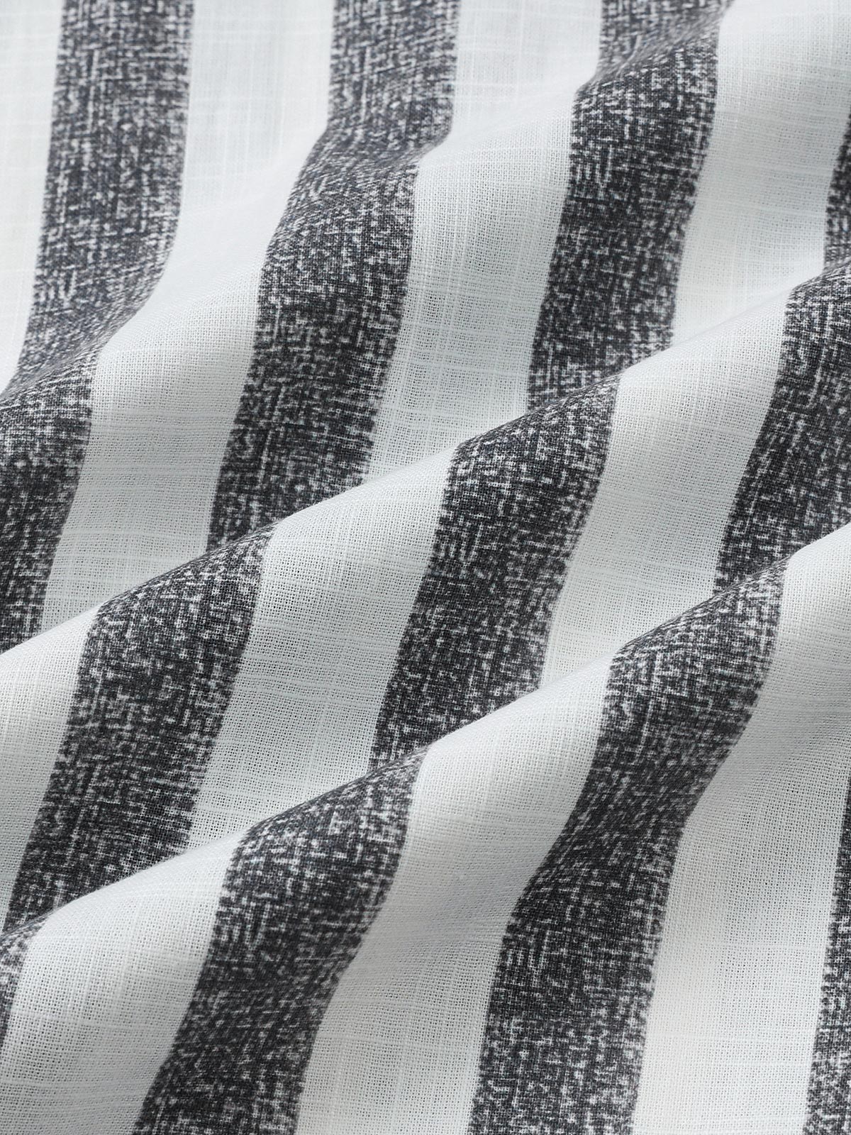 Striped Lightweight Breathable Relaxed Summer Short Sleeve Shirt