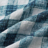 Casual Blue Check Short Sleeve Shirt
